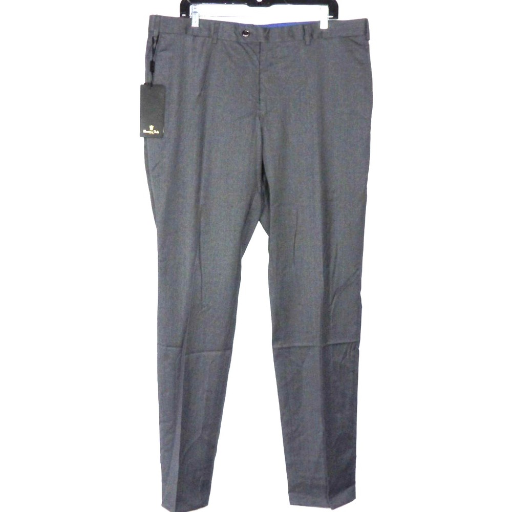 NEW! Massimo Dutti 100% 130s Wool Light Gray Tapered Dress Pants Men's 38 X 33